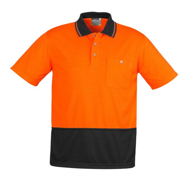 Syzmik Unisex Hi Vis Basic Spliced Polo - Short Sleeve Thumbnail
