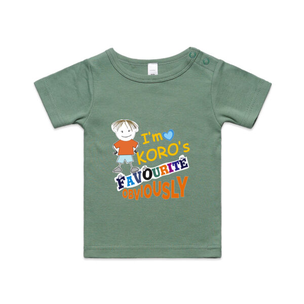 Koros Favourite-Boy - AS Colour Organic Infant Wee Tee Thumbnail