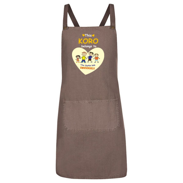 Koro Belongs to - JB's Cross Back Canvas Apron Thumbnail