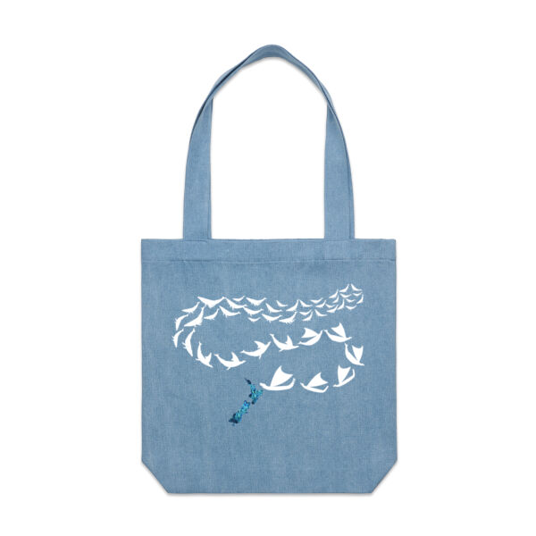 Whales to Waka NZ - AS Colour Denim Carrie Tote Thumbnail