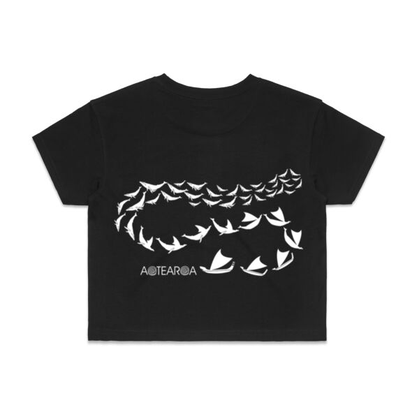 Whales to Waka  - AS Colour Womens Crop Tee Thumbnail