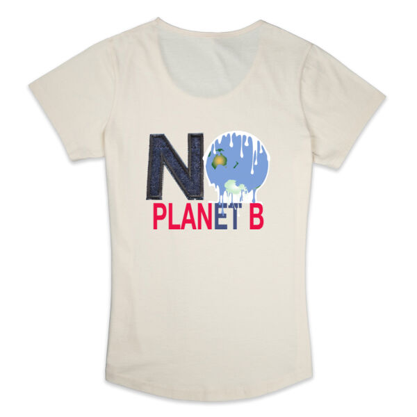 No Planet B-Denim Back - Thread Project Womens Jazz Scoop Neck Tee Thumbnail