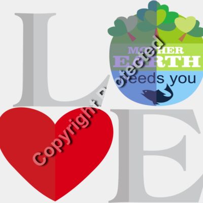 LOVE World Mother Earth grey Thumbnail