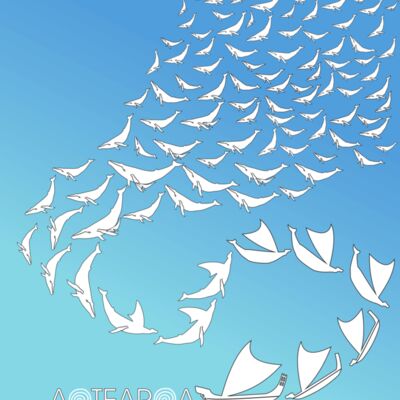 Whales to Waka Blue Ocean Portrait Bright Thumbnail