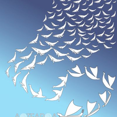 Whales to Waka Blue Ocean Portrait Thumbnail